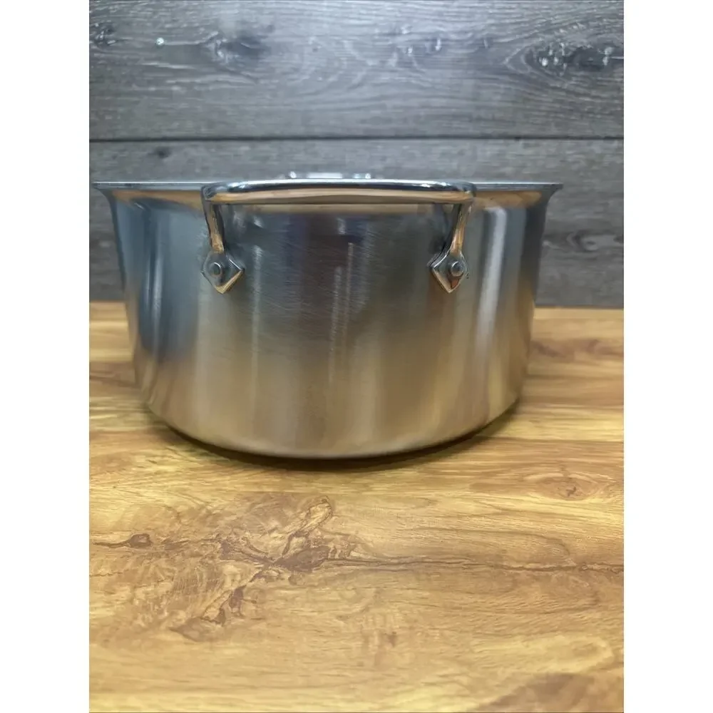All-Clad D5 5-Ply Brushed Stainless Steel Stockpot 8 Quart Induction Oven Broile